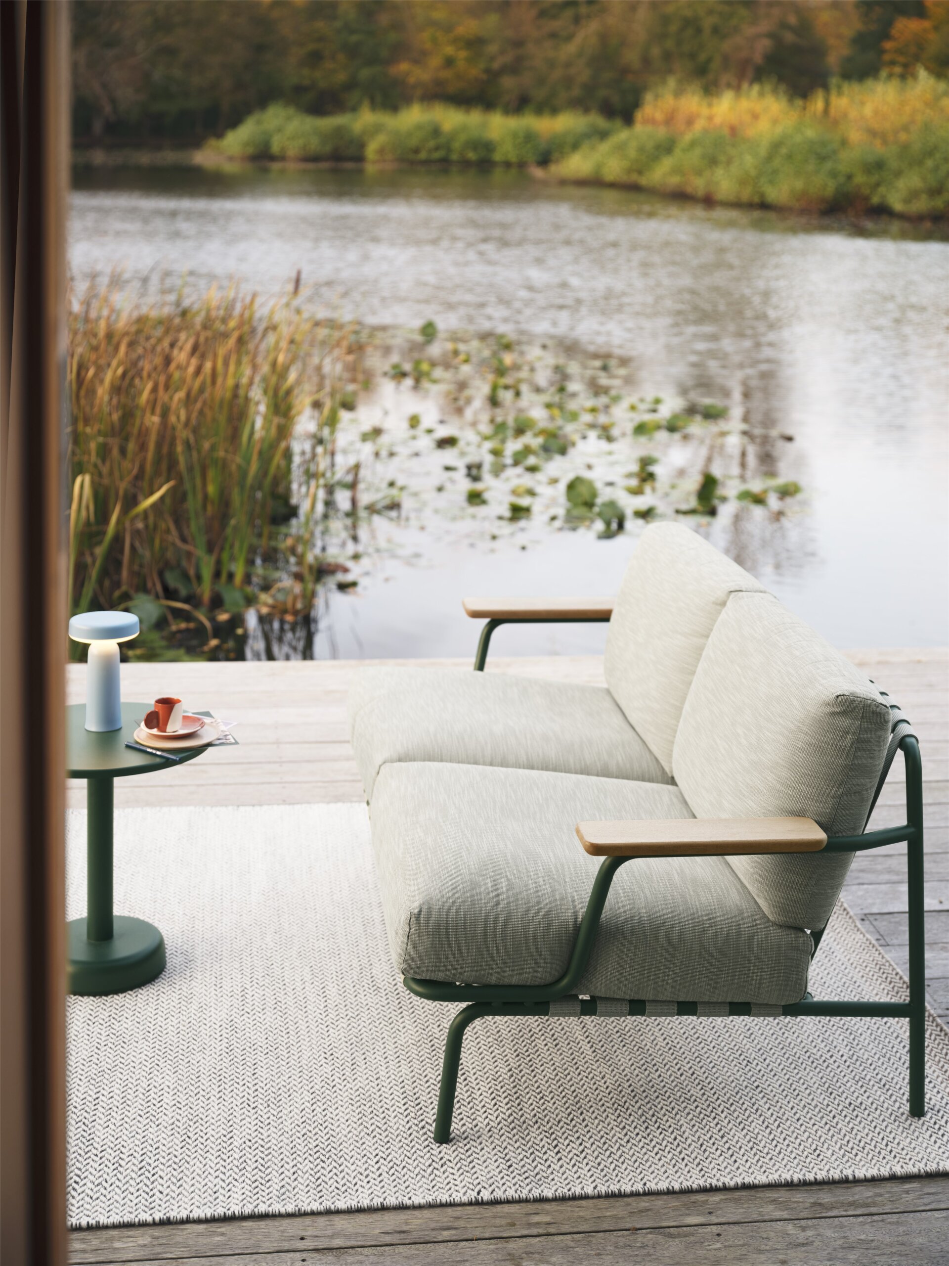Settle-2-seater-ribbed-weave-2-dark-green-ease-light-blue-linear-steel-coffee-table-ply-rug-recycled-poly-2-org_150.jpg